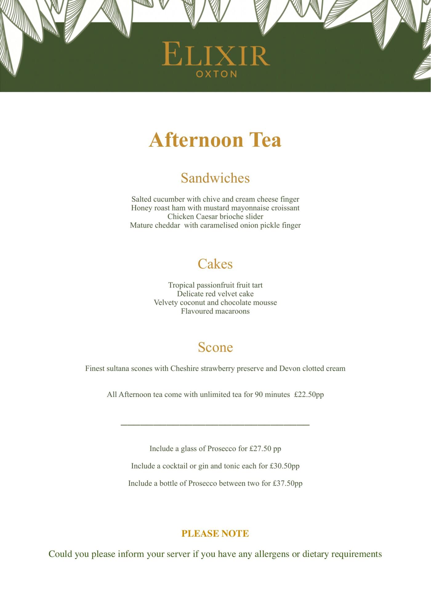 Afternoon Tea page 1