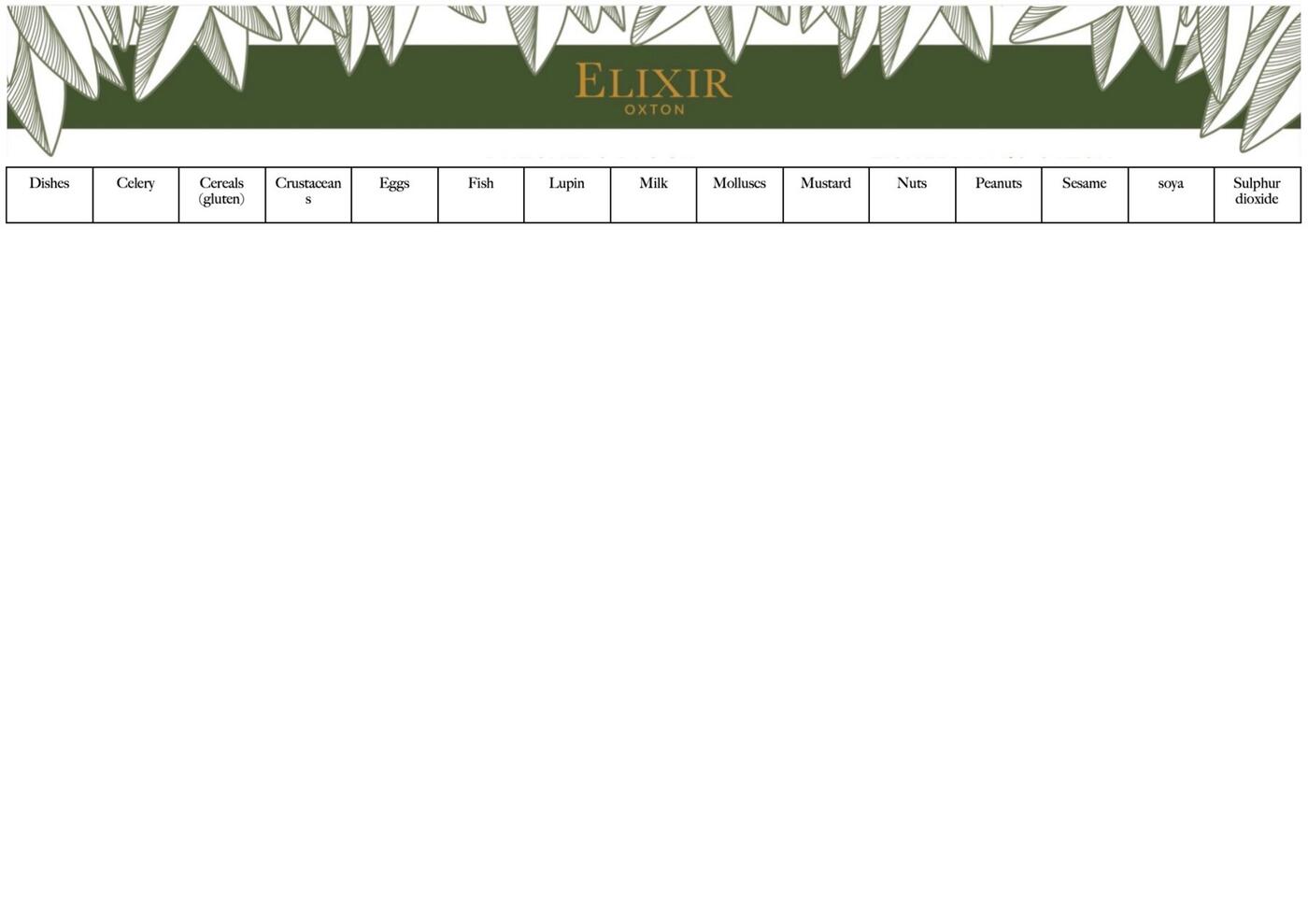Allergens page 14