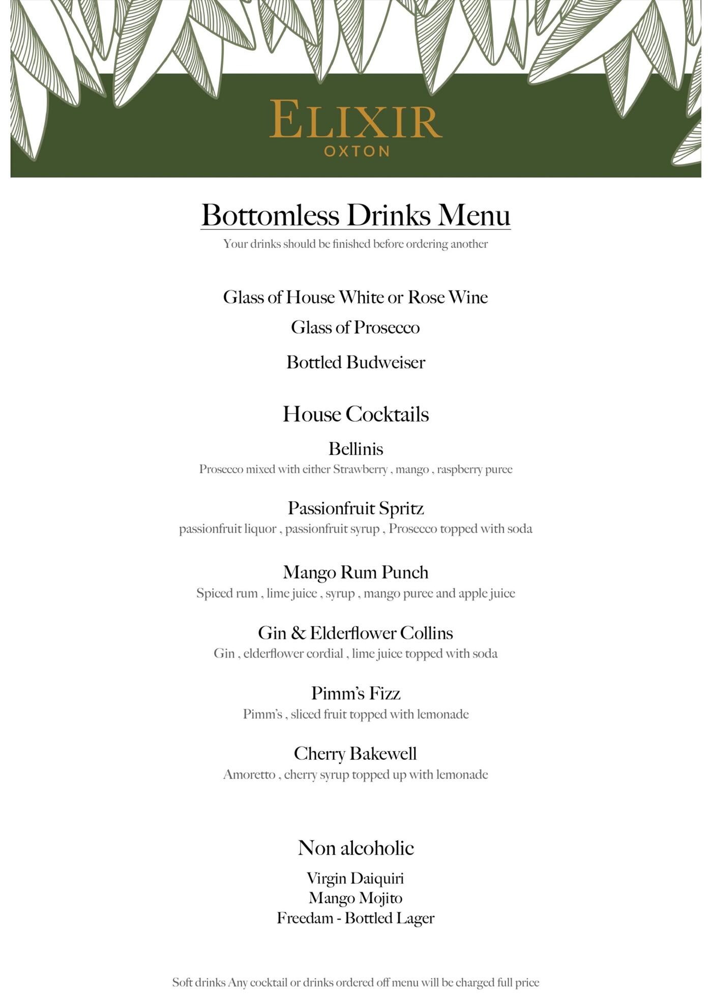 Bottomless Drinks page 1