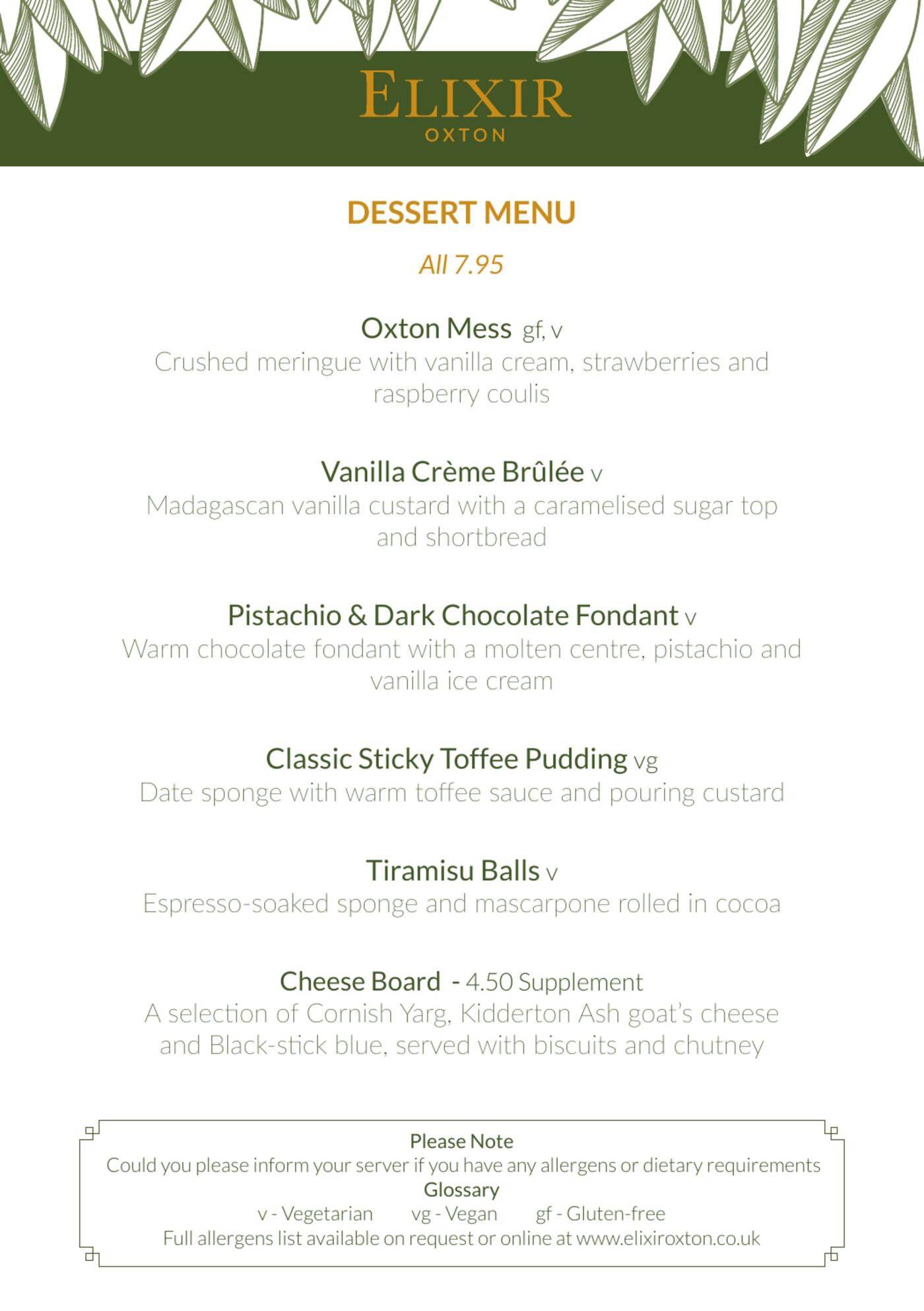 Desserts page 1